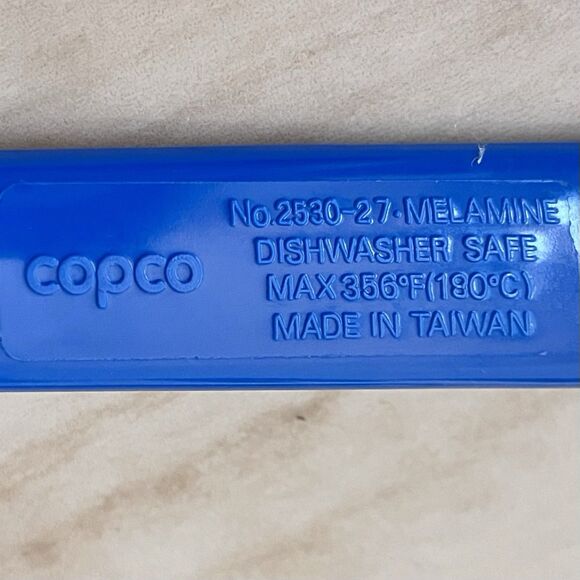 COPCO MELAMINE Utensils Serving Spoon/Fork/Strainer Long Handle Blue Red White - Picture 10 of 14